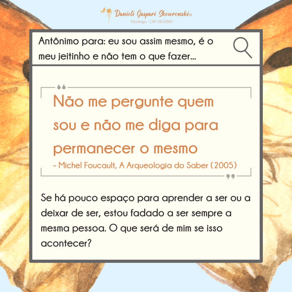 Antônimos para mesmice